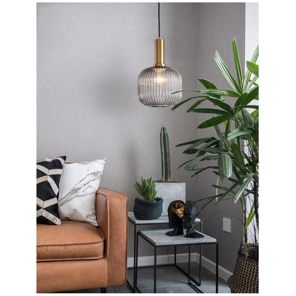 Vitralia Hanglamp van Gekleurd Glas in Retrostijl