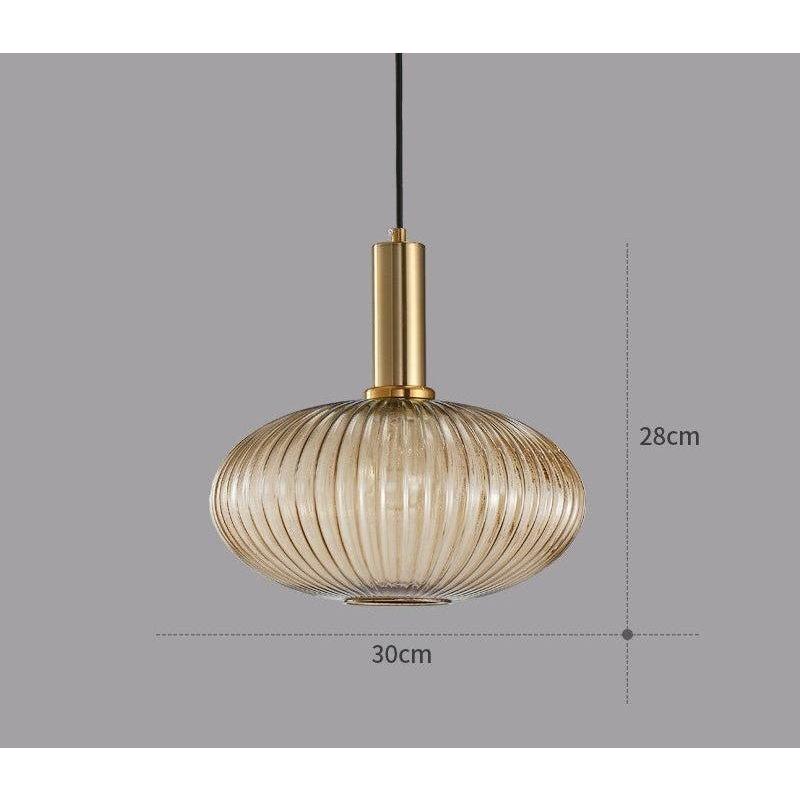 Vitralia Hanglamp van Gekleurd Glas in Retrostijl