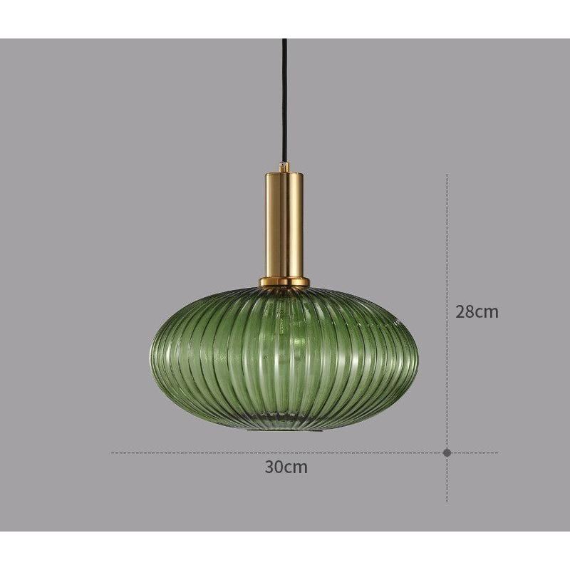 Vitralia Hanglamp van Gekleurd Glas in Retrostijl