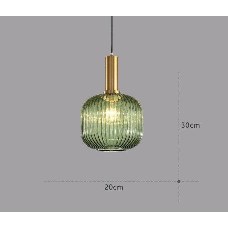 Vitralia Hanglamp van Gekleurd Glas in Retrostijl