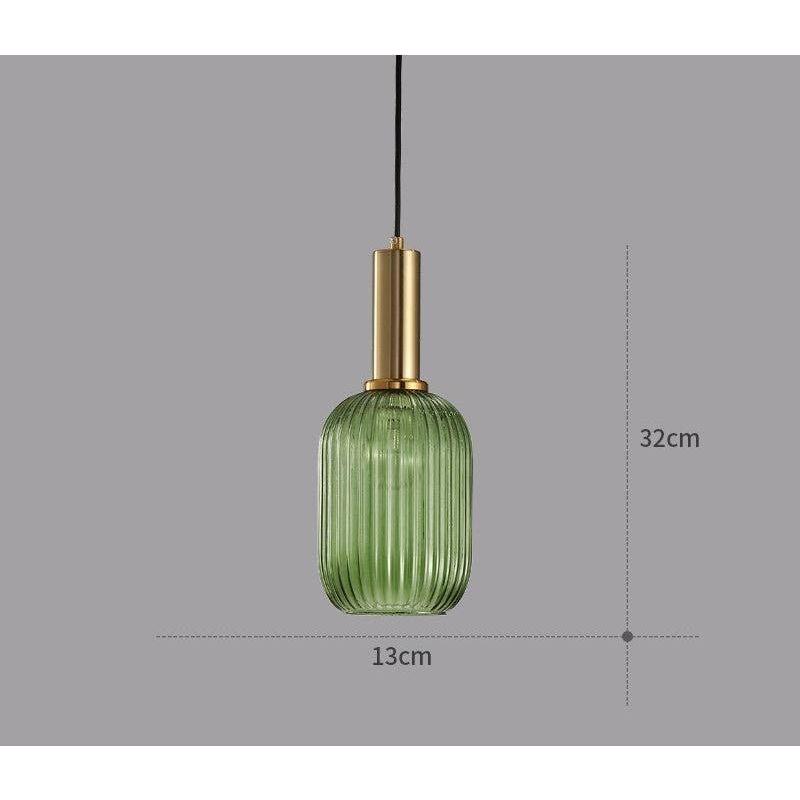 Vitralia Hanglamp van Gekleurd Glas in Retrostijl