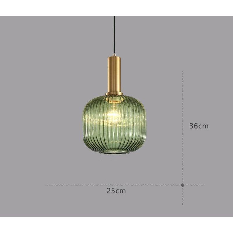 Vitralia Hanglamp van Gekleurd Glas in Retrostijl