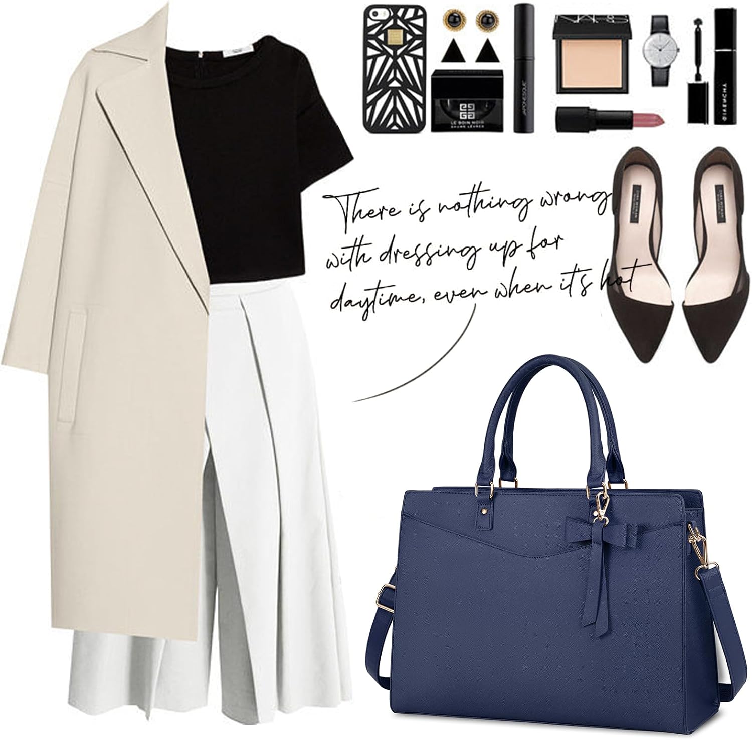 Women’s Work Laptop Tote Bag with Organised Multi-Compartment Layout