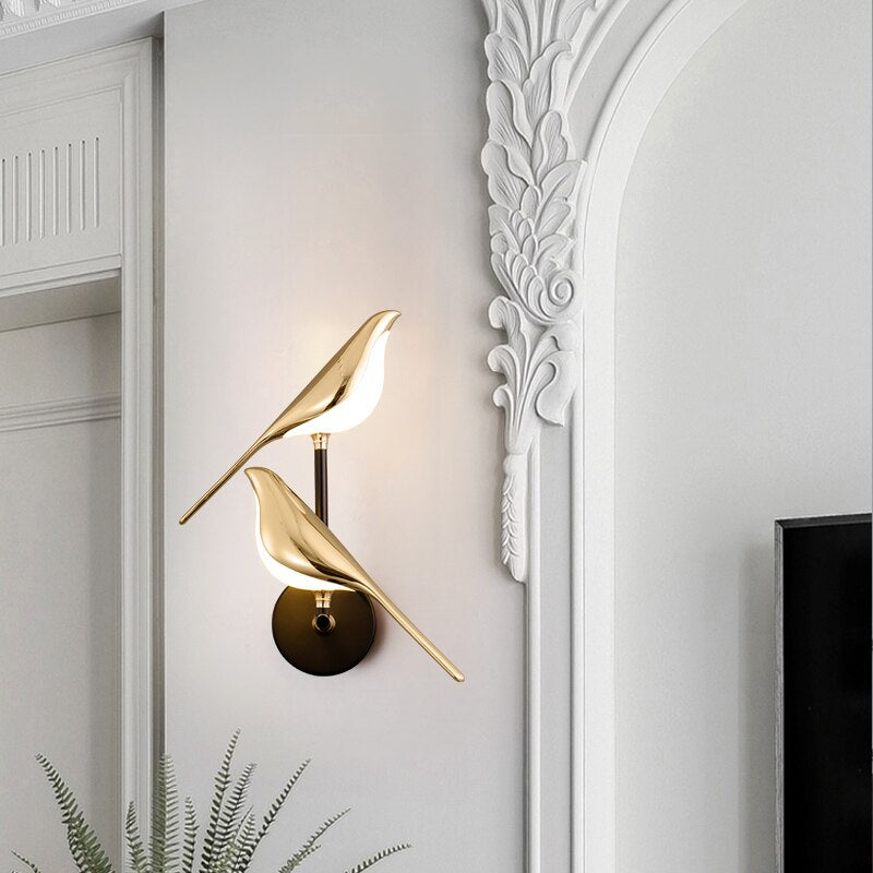 LumiVogel wall lamp bird shape