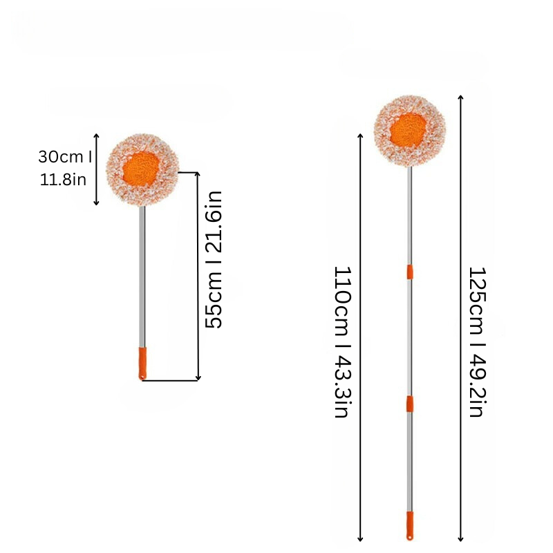 Adjustable 360° Rotating Mop for Effortless Cleaning