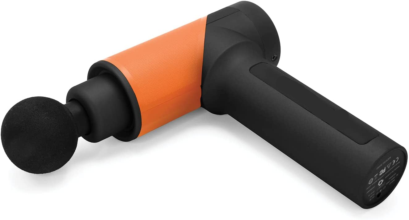 Portable massage device with impact therapy and interchangeable attachments