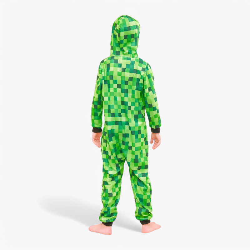 Kids Gaming Block Costume Onesie Fun Character Outfit
