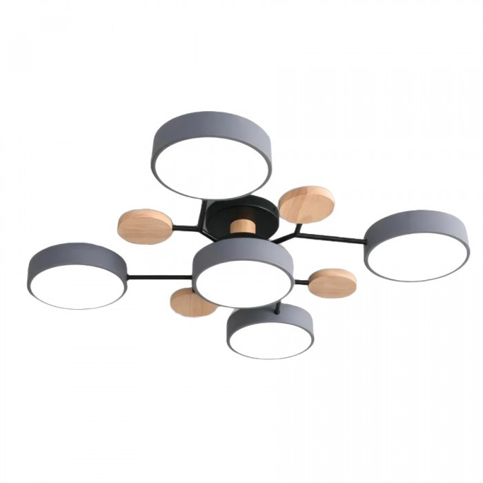 Modern LED Ceiling Light with Branched Design and Round Light Discs