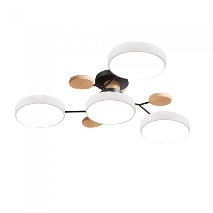 Modern LED Ceiling Light with Branched Design and Round Light Discs