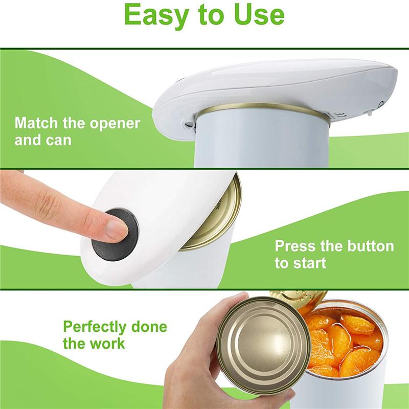 Electric One Touch Can Opener Effortless Kitchen Gadget