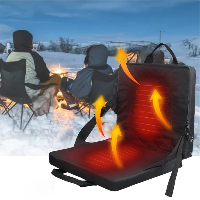Foldable Heated Seat Cushion with 3-Level Temperature Control