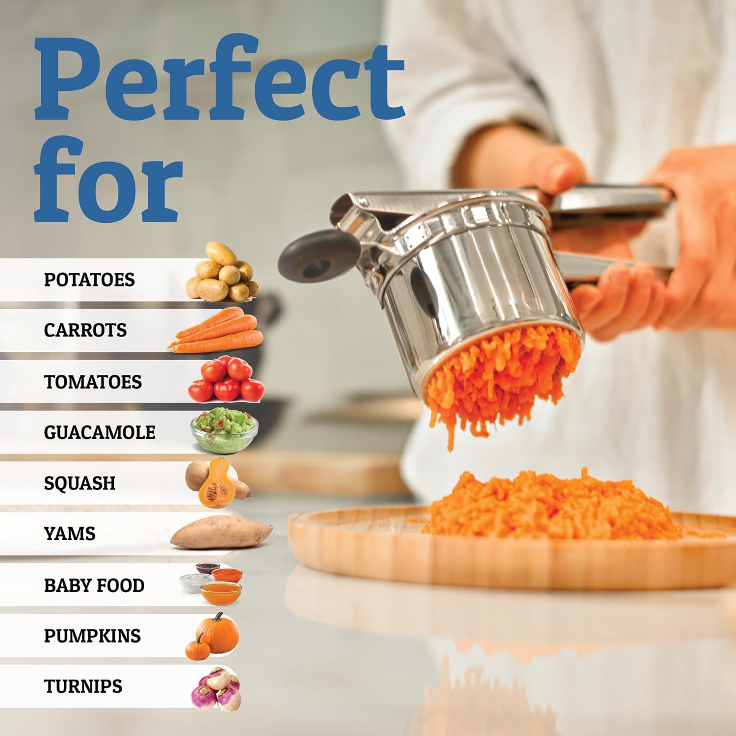 Kitchen Potato Masher Durable Tool for Easy Food Mashing