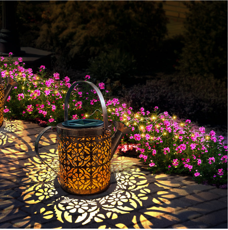 Solar-Powered Star Lantern Weather-Resistant Decorative Garden Lighting
