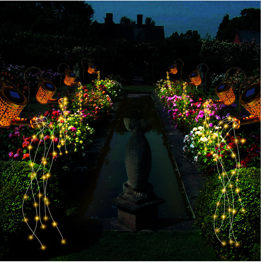 Solar-Powered Star Lantern Weather-Resistant Decorative Garden Lighting