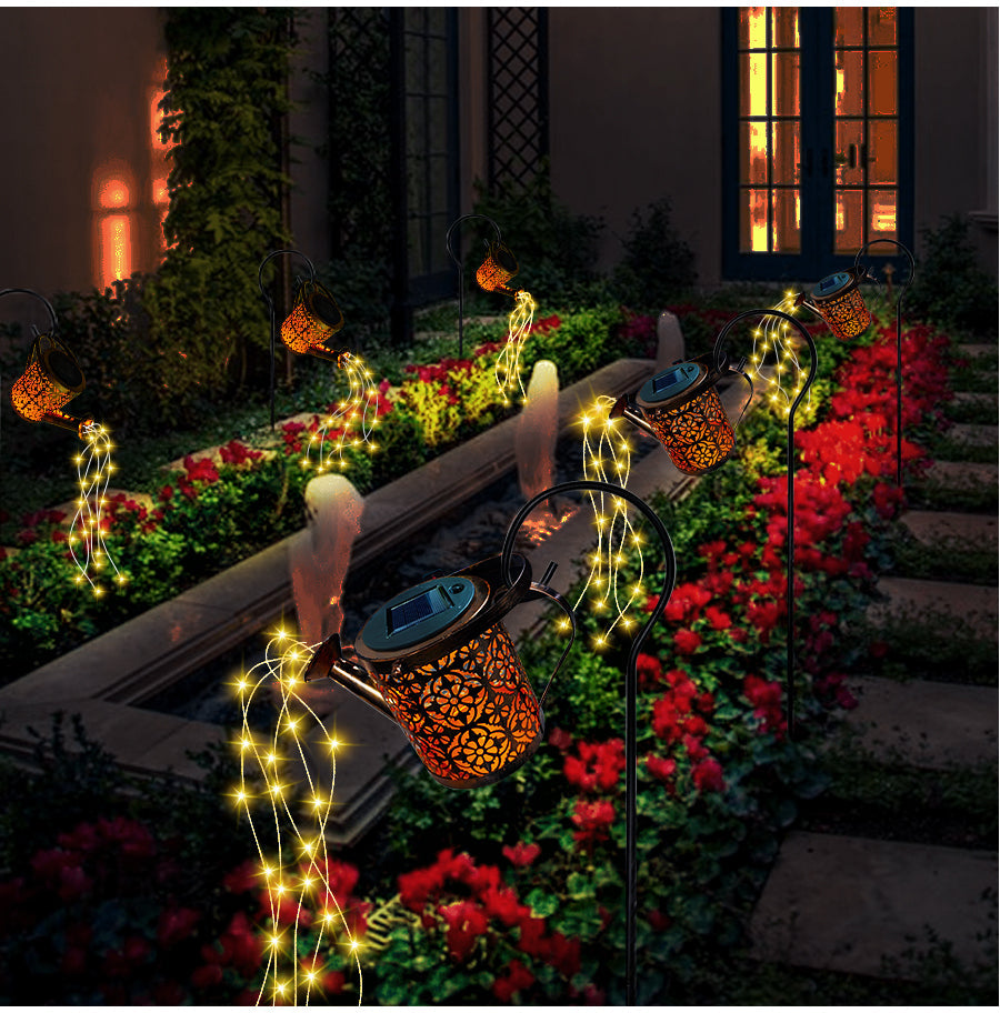 Solar-Powered Star Lantern Weather-Resistant Decorative Garden Lighting