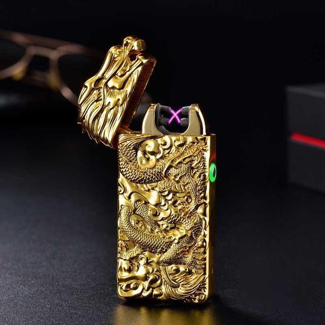 Windproof Flameless Plasma Lighter Portable USB Rechargeable