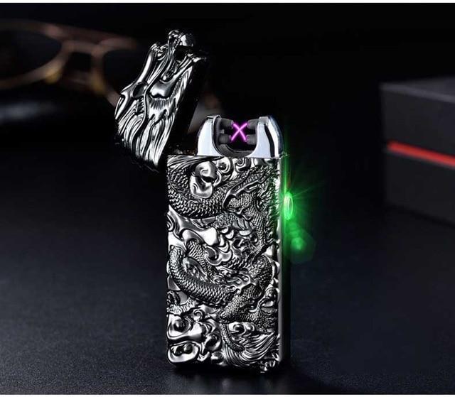 Windproof Flameless Plasma Lighter Portable USB Rechargeable