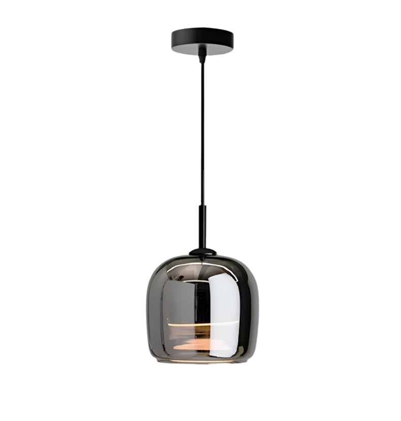 Pendant Light with Elegant Black Glass for Stylish Lighting Accents