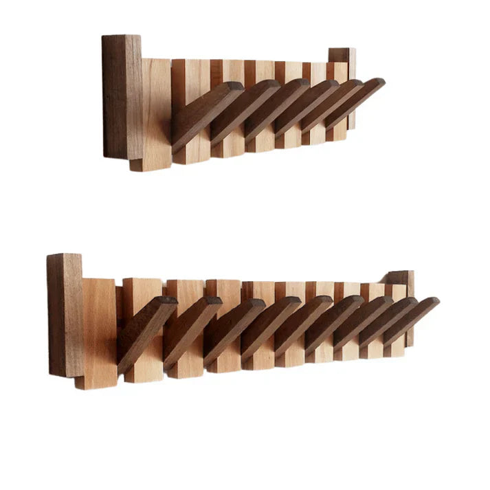 Nubil houten kapstok | Artisan houten piano kapstok