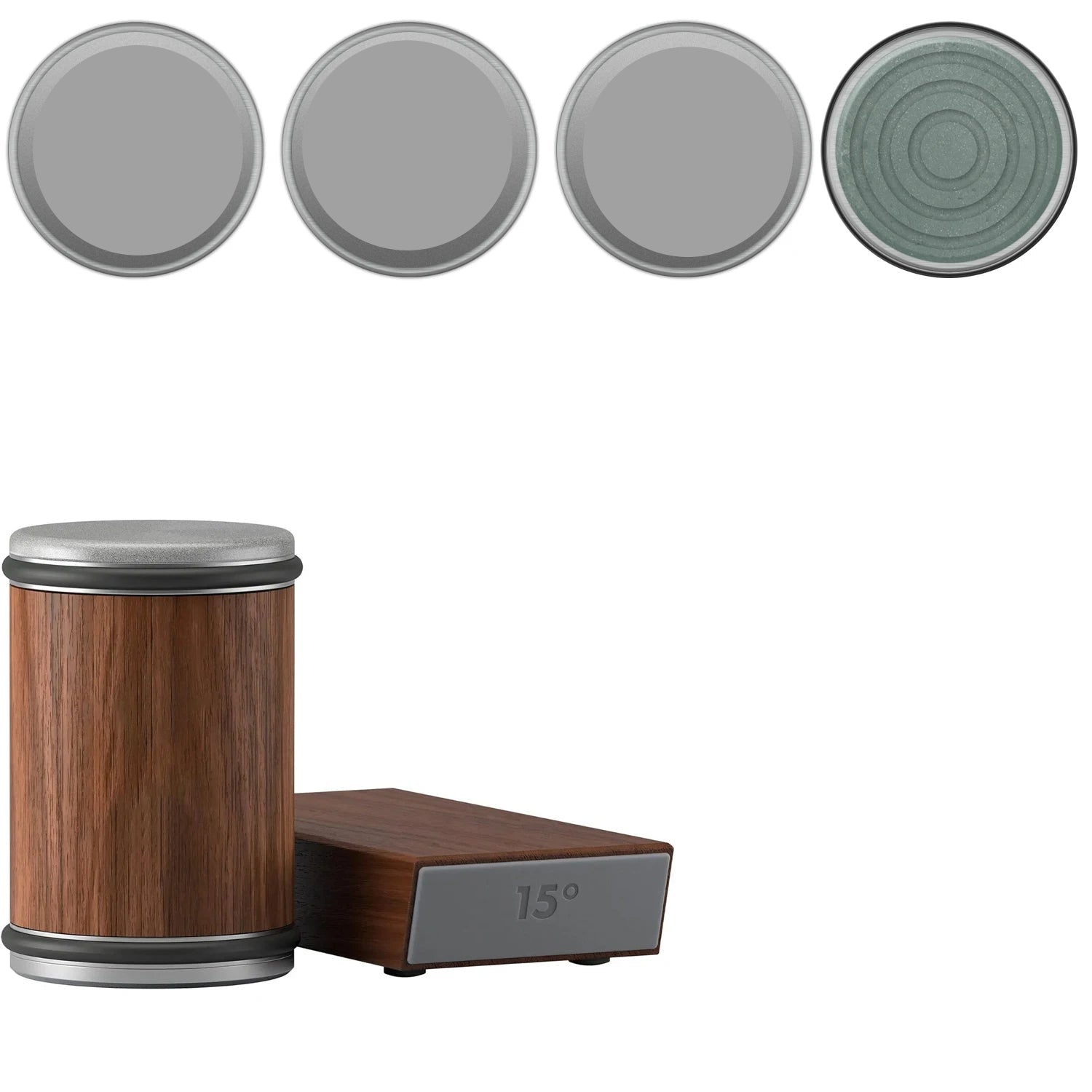 2-in-1 Rolling Knife Sharpener Dual-Angle Edge Tool with Magnetic Knife Holder