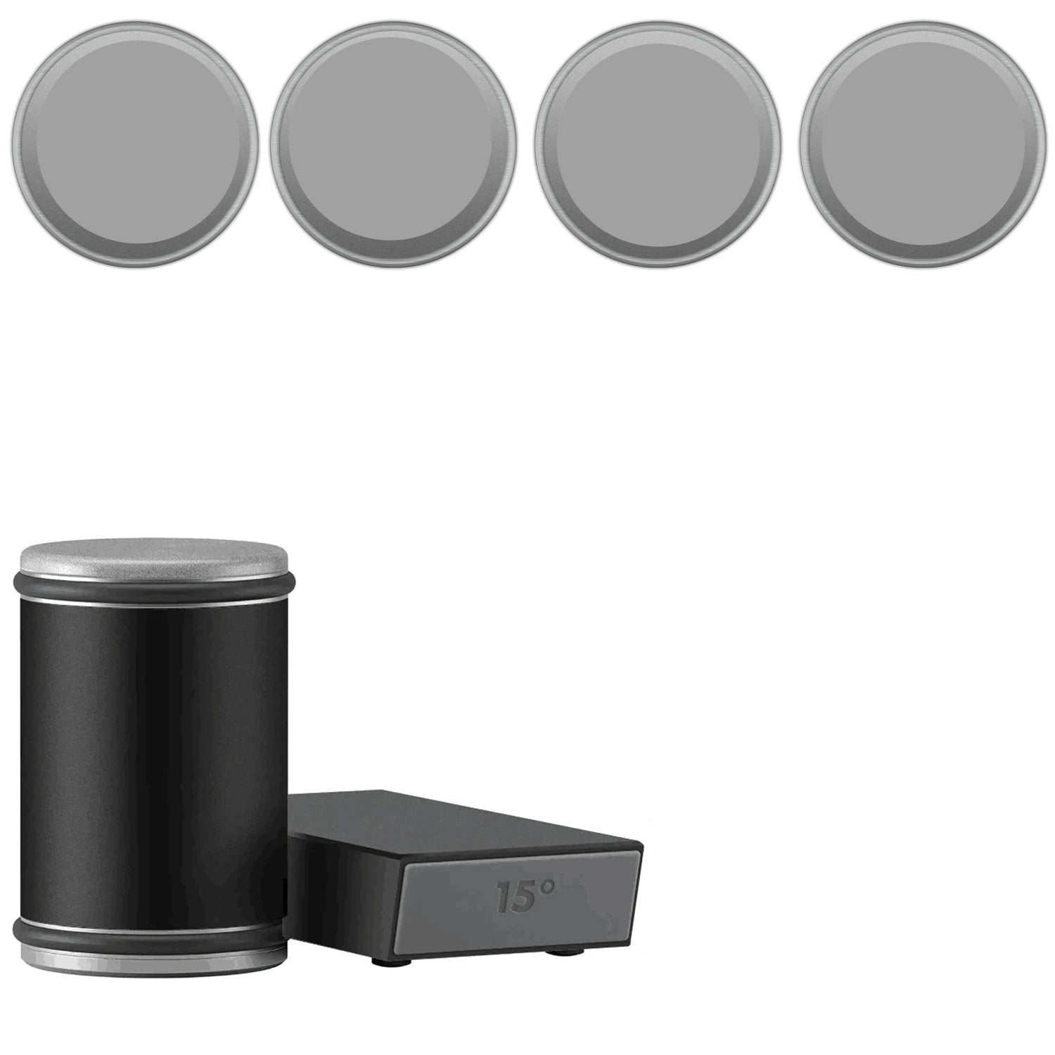 2-in-1 Rolling Knife Sharpener Dual-Angle Edge Tool with Magnetic Knife Holder