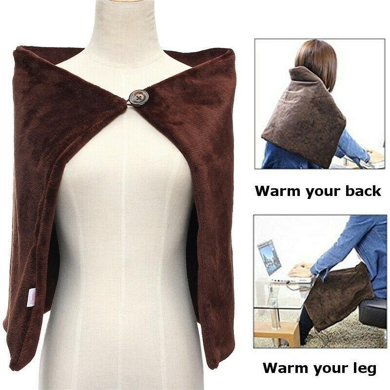 USB Heating Electric Blanket Shawl for Cozy Warmth Support Wrap