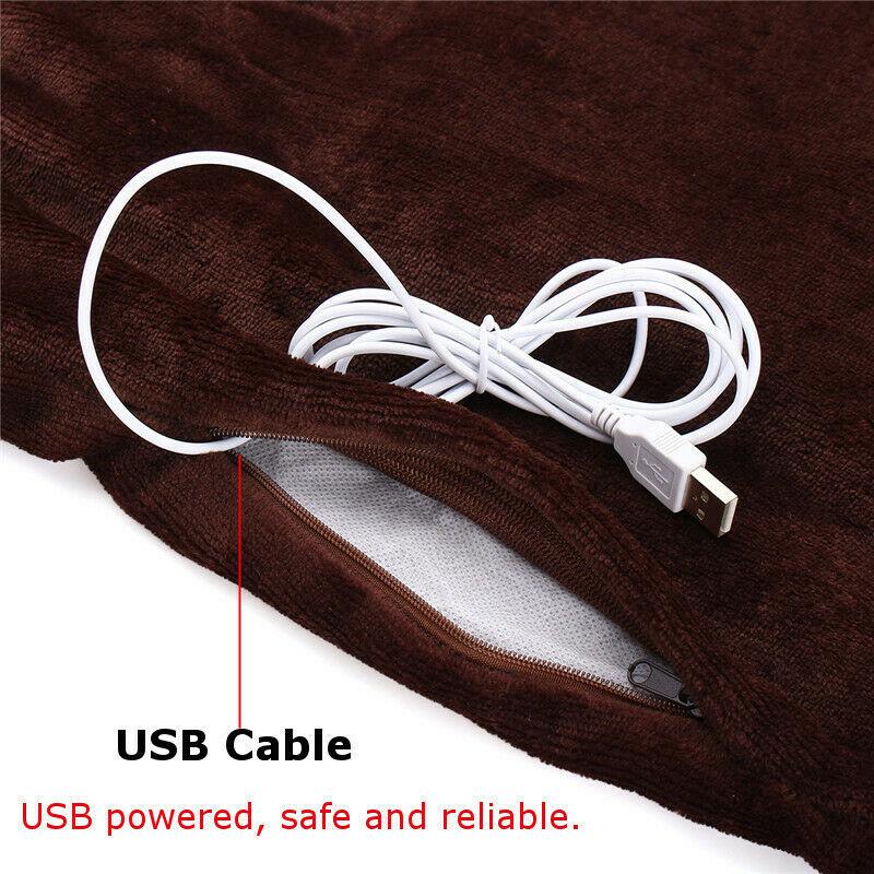 USB Heating Electric Blanket Shawl for Cozy Warmth Support Wrap
