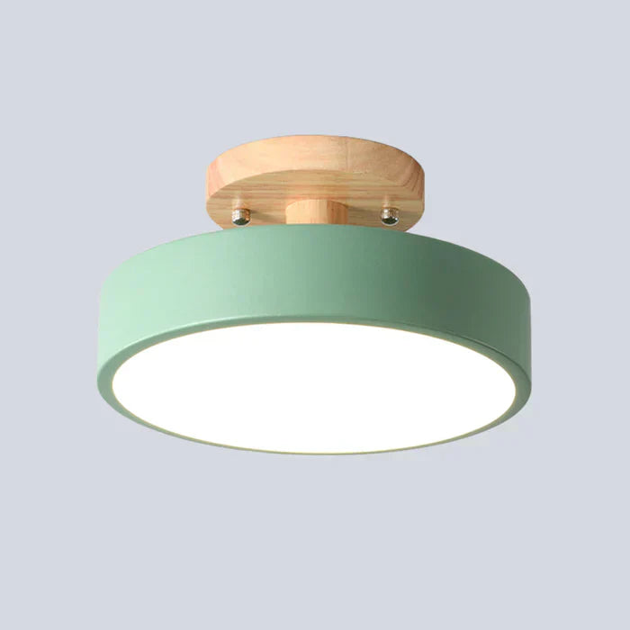 Scandinavian LED Ceiling Light Minimalist Semi-Flush Mount