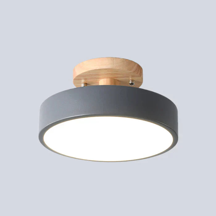 Scandinavian LED Ceiling Light Minimalist Semi-Flush Mount