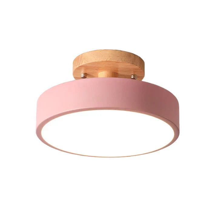 Scandinavian LED Ceiling Light Minimalist Semi-Flush Mount