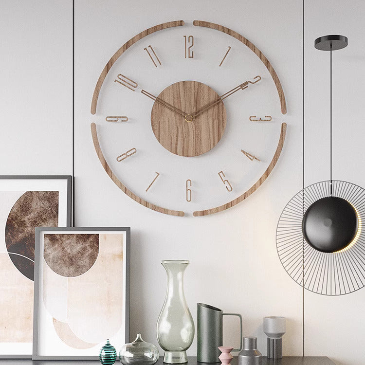 Wall Clock Scandinavian Minimalist Silent Design