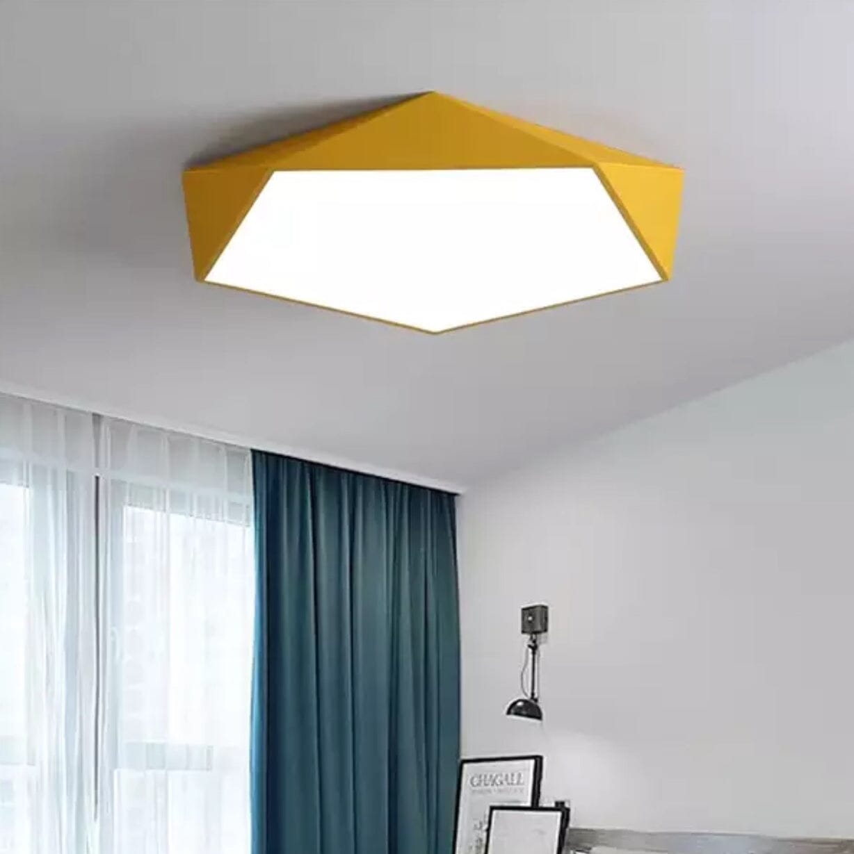 Sky Door Ceiling Light Contemporary Flush Mount with Remote Control