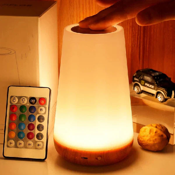 Touch-Sensor Bedside Night Light for Calm & Cozy Atmosphere