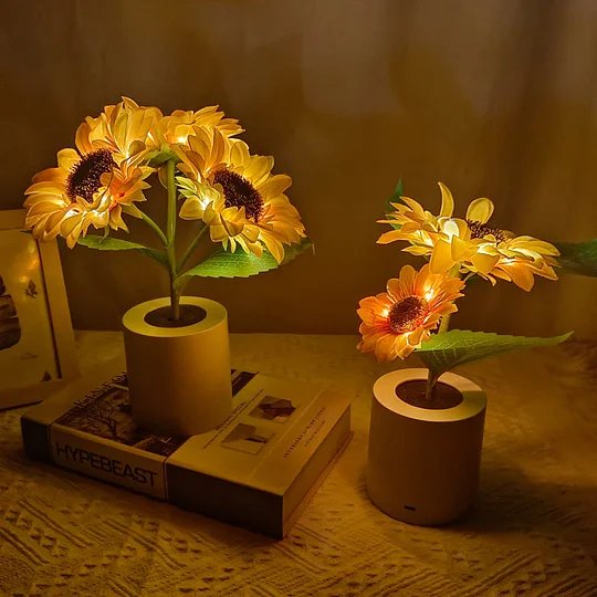Sunflower LED Lamp Cheerful Decorative Flower Light for Gifts