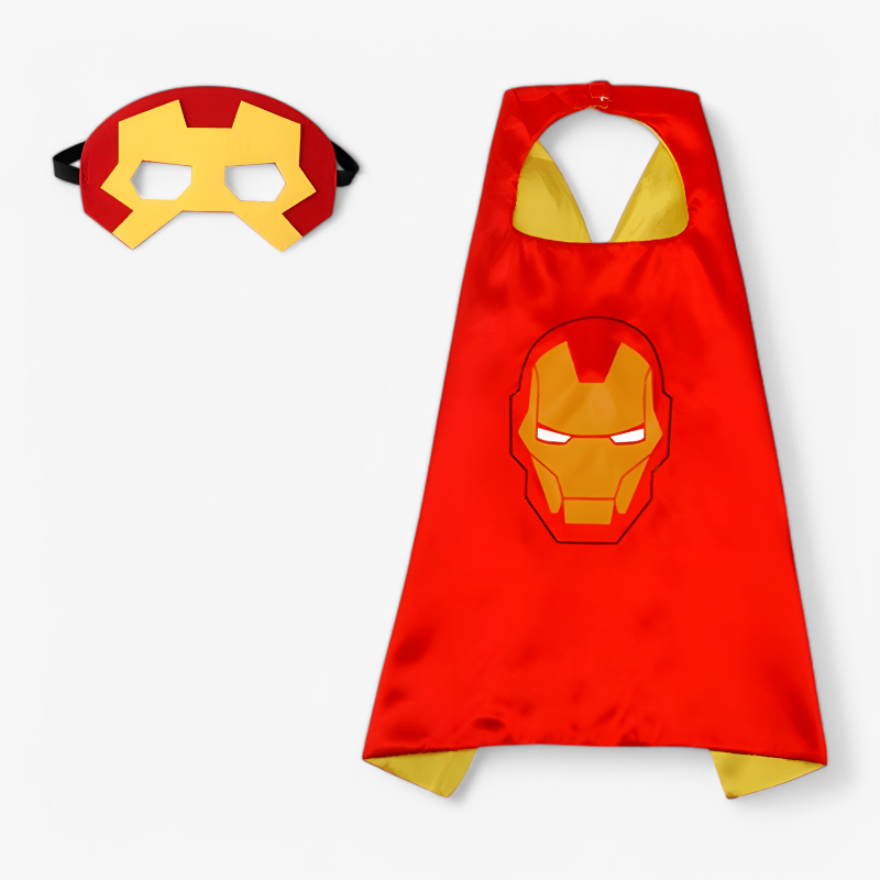 Kids Hero Dress Up Set Cape and Mask Costume
