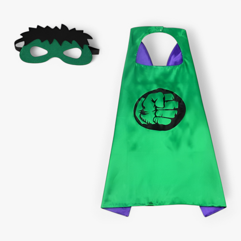 Kids Hero Dress Up Set Cape and Mask Costume