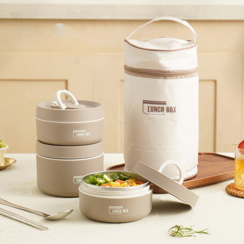 Leak-Proof Thermal Food Container with Carry Bag