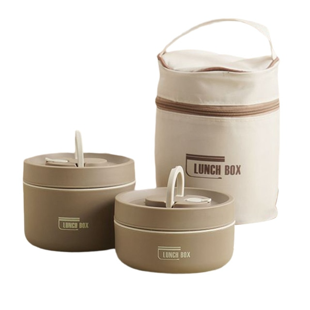 Leak-Proof Thermal Food Container with Carry Bag