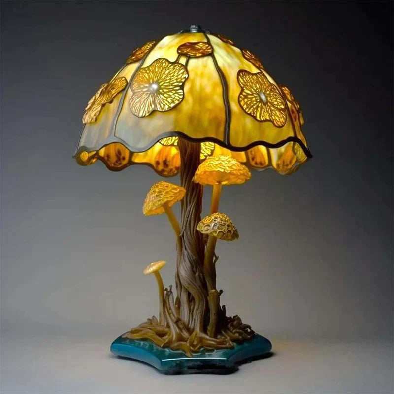 Fantasy Lume Stained Glass Table Lamp – Artistic Colorful Lighting