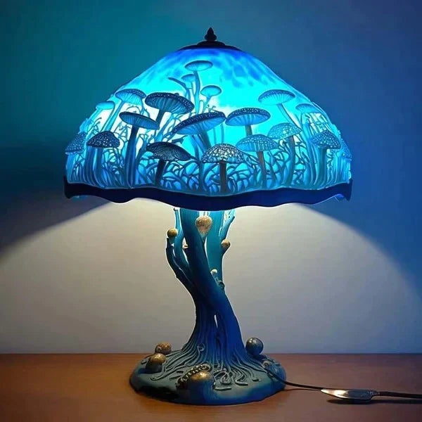 Fantasy Lume Stained Glass Table Lamp – Artistic Colorful Lighting