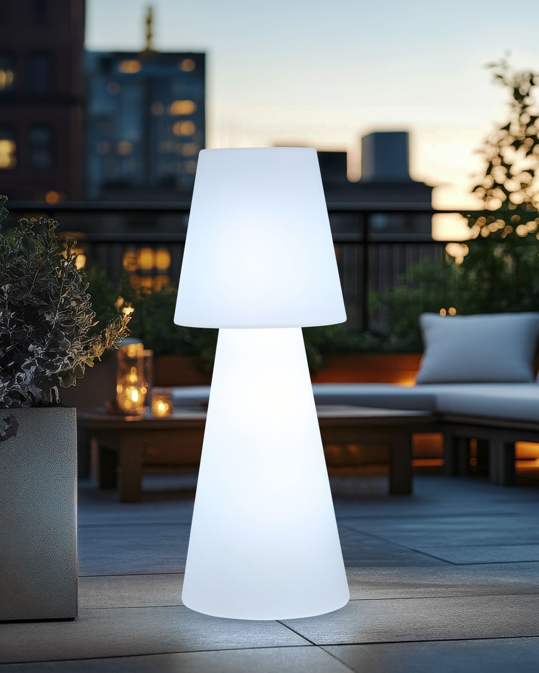 Lumora Conische RGB LED Tuinlamp met Kleureffecten