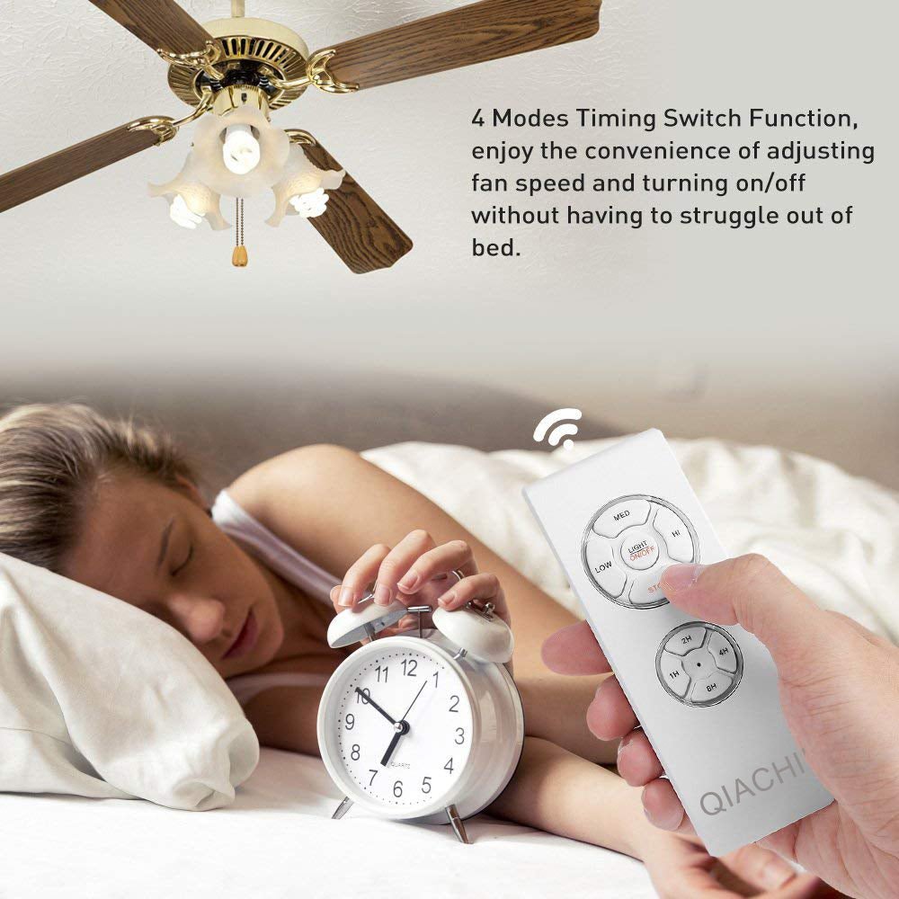 Smart Ceiling Fan Remote Wireless 3-Speed Controller with Light & App Support