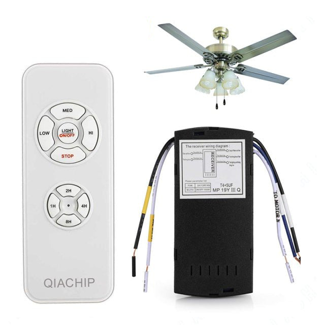 Smart Ceiling Fan Remote Wireless 3-Speed Controller with Light & App Support