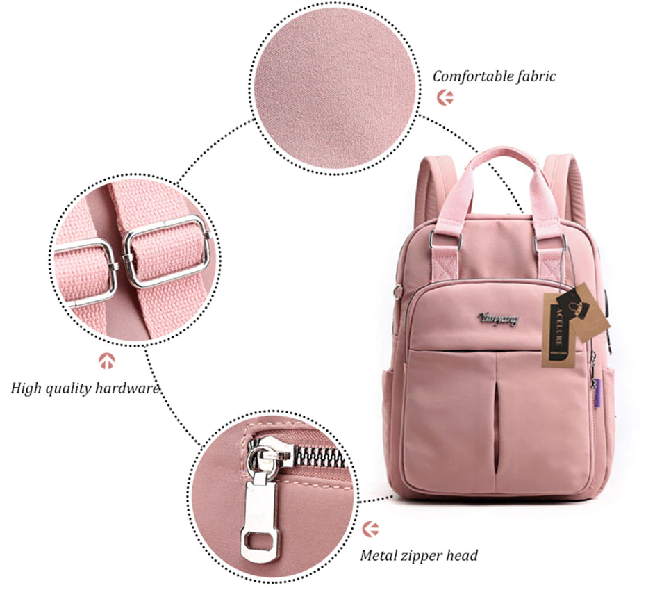 Smart Anti-Theft USB Charging Backpack – Multi-Pocket Travel Design