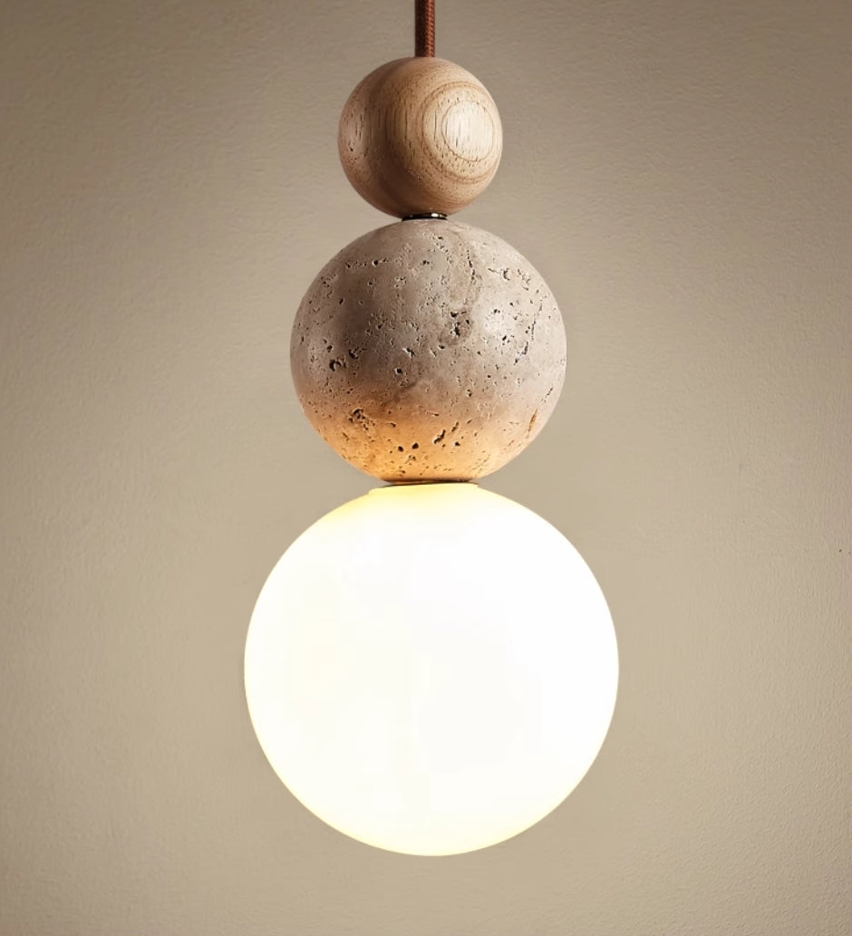 Travertine Minimalist Living Room Pendant Light