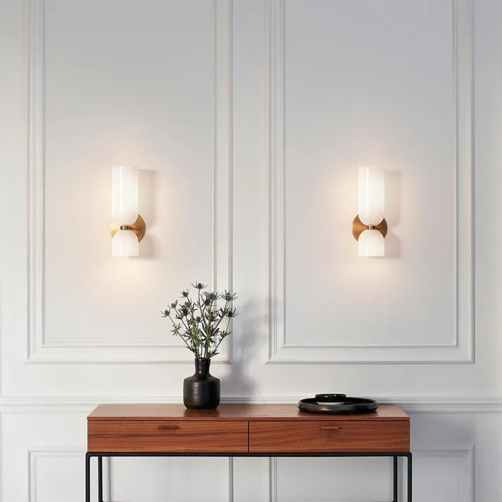 Elegante LED-wandlamp met dubbele bol