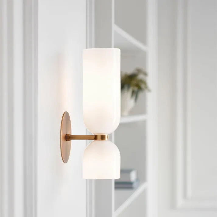 Elegante LED-wandlamp met dubbele bol