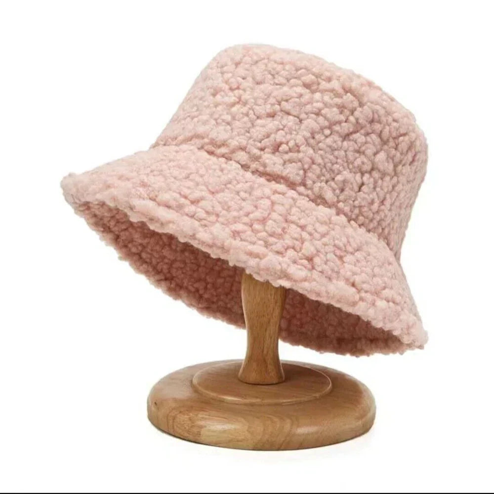 Women’s Winter Teddy Bucket Hat Cozy Outdoor Style