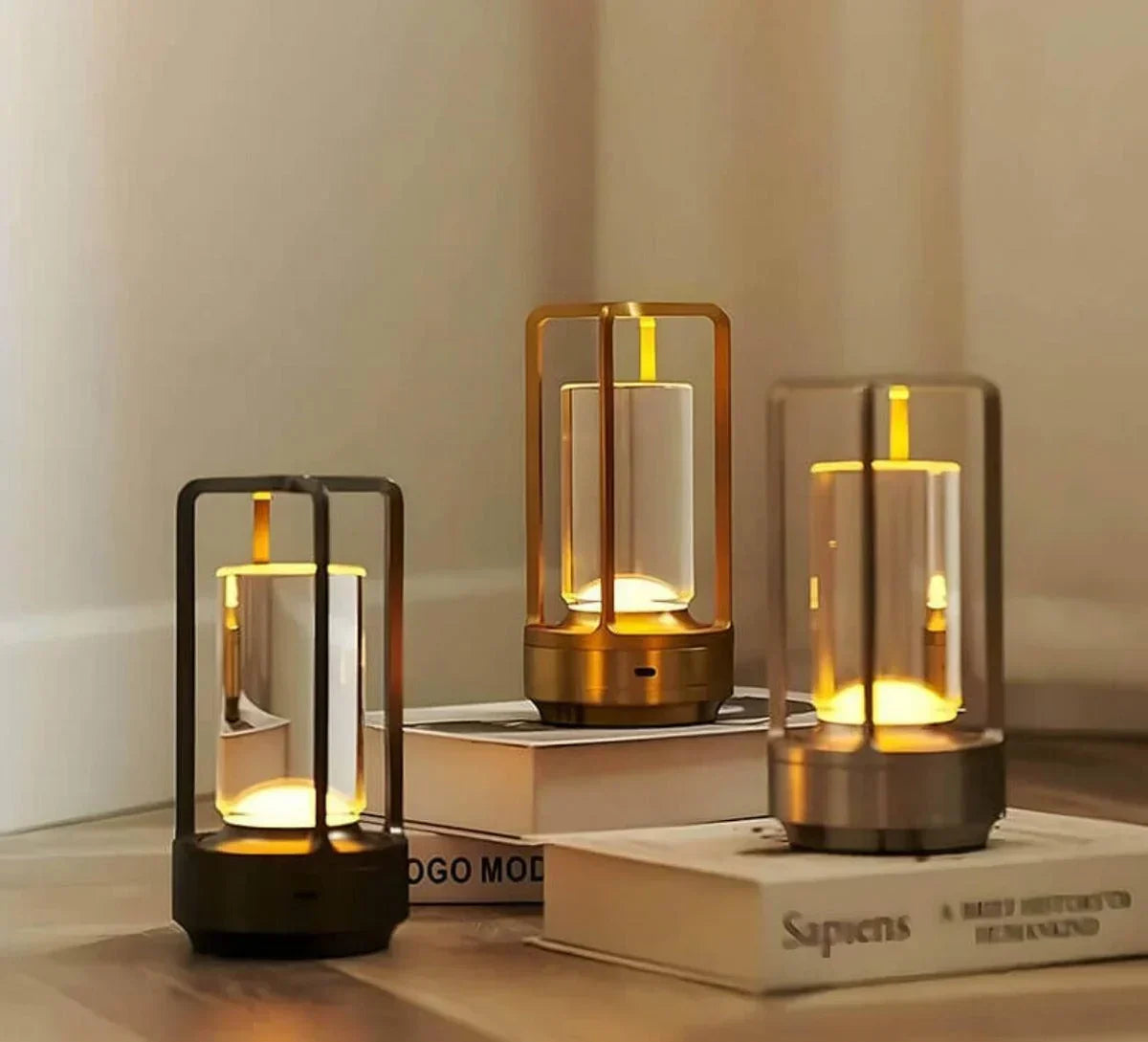 Portable LED Crystal Effect Lamp Waterproof Rechargeable Lighting