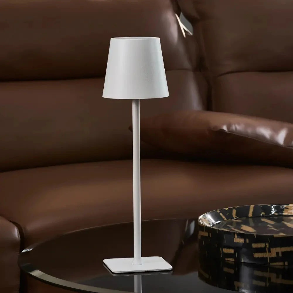 Dimmable Touch Table Lamp Tall Rechargeable Light for Indoor & Outdoor Use